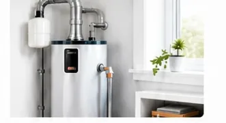 Newly installed residential water heater